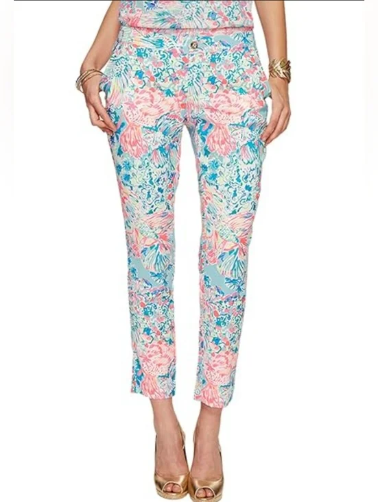 Lilly Pulitzer Tiki Gypsea Print Skinny Pants - Picture 2 of 8